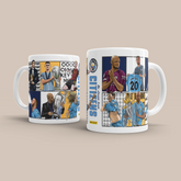 Man City Dream Team Legends 3D Doodle Art - 11oz Ceramic Mug